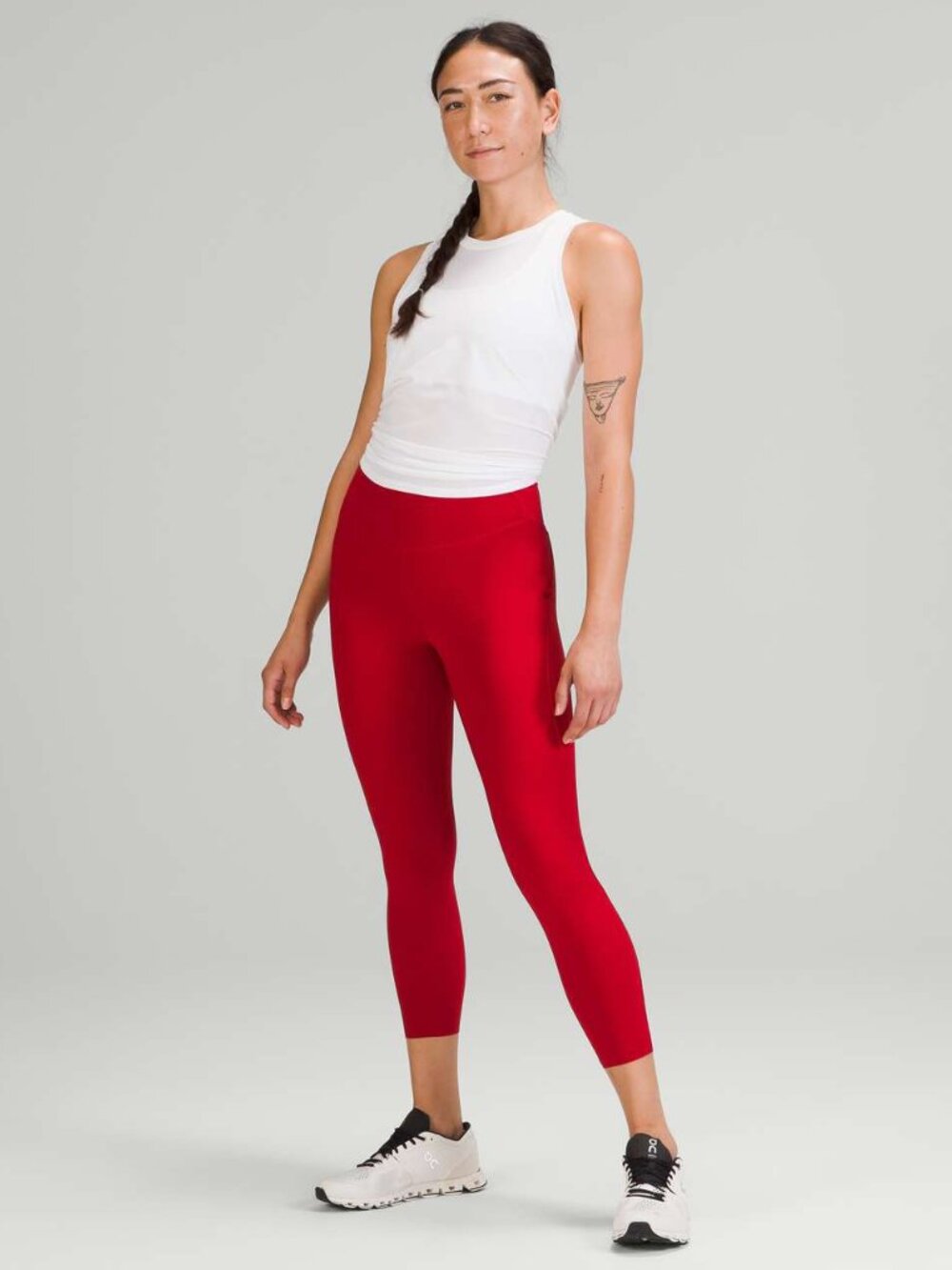 NWT Lululemon Base Pace High-Rise Crop 23" Dark Red Running Size 4 $88